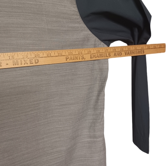 3.1 PHILLIP LIM Gray Marled Print Button Front Long Sleeve Colorblock Shirt XXL - Picture 5 of 7